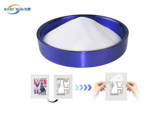 고생산성 TPU DTF 화이트 파우더 디지털 전송 핫 슬리트 접착제 DTF 파우더 1KG/5KG DTF 기계 인쇄